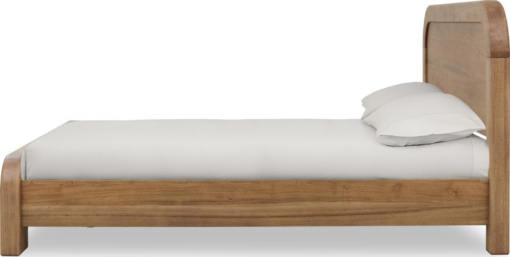 Modus Furniture - Kione Queen-size Acacia Wood Platform Bed in Lioness - TXXWH5 view 3