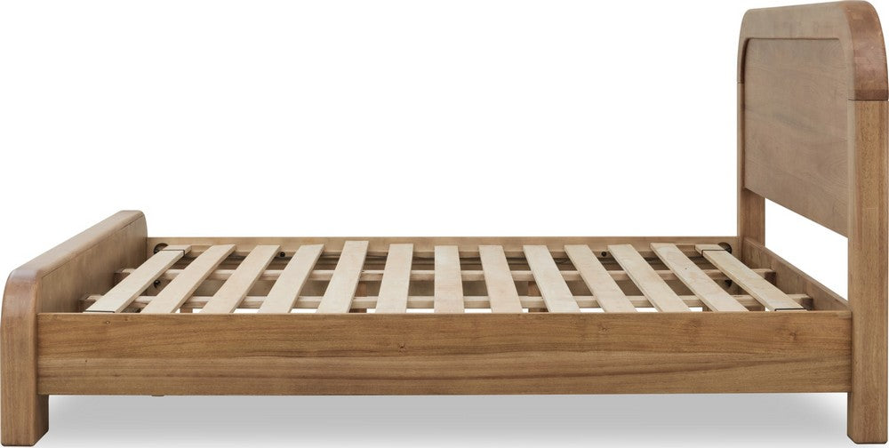 Modus Furniture - Kione Queen-size Acacia Wood Platform Bed in Lioness - TXXWH5 view 5