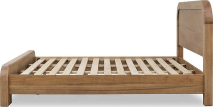 Modus Furniture - Kione Queen-size Acacia Wood Platform Bed in Lioness - TXXWH5 view 5