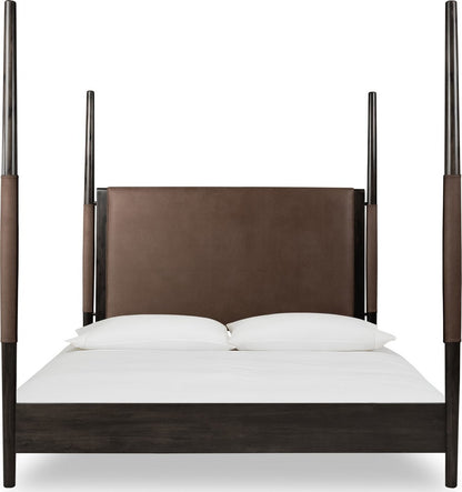 Modus Furniture - Koko California King-size Upholstered Poster Bed in Minx - TWXVB6 view 2