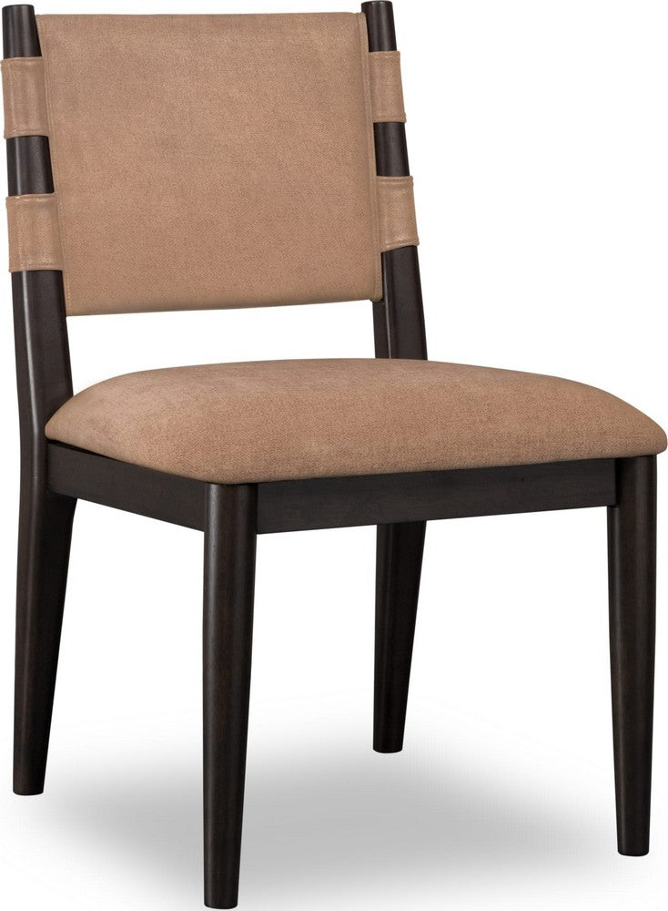 Modus Furniture - Koko Chenille Upholstered Dining Chair in Porcini and Minx - TWXV63_1 view 2