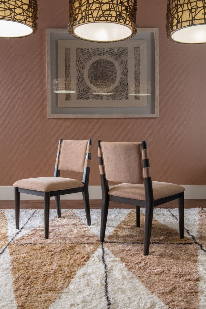 Modus Furniture - Koko Chenille Upholstered Dining Chair in Porcini and Minx - TWXV63_1 view 11