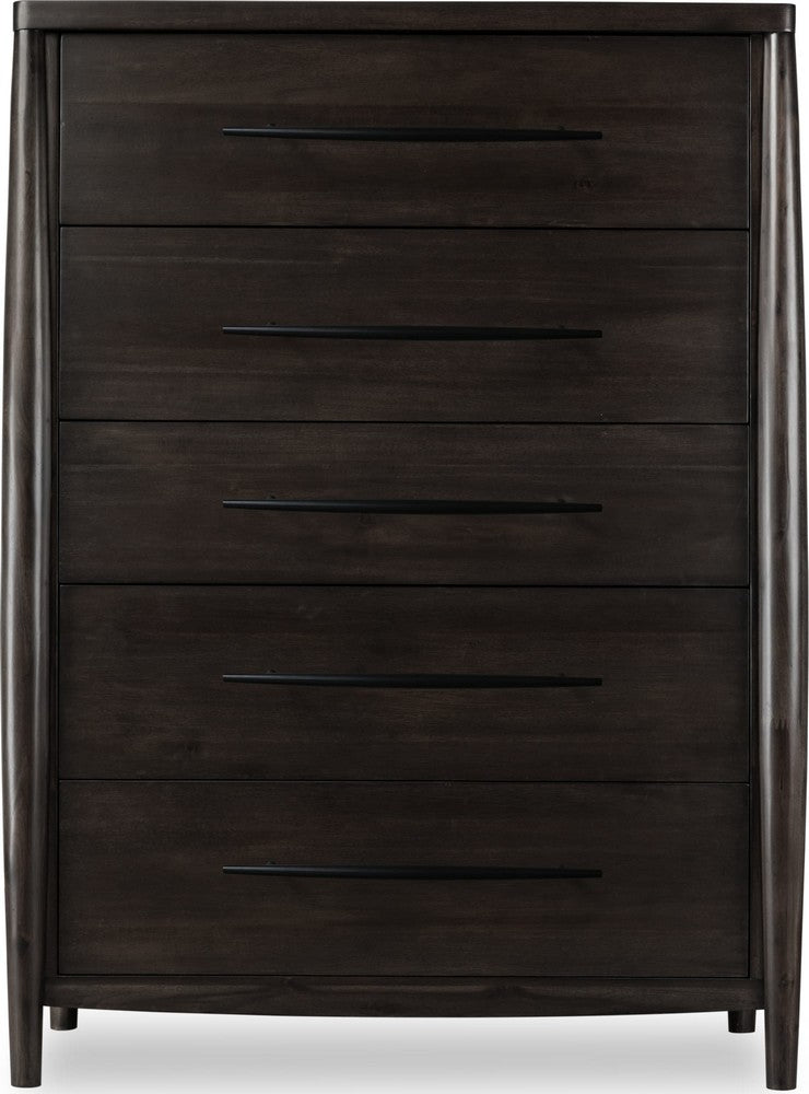Modus Furniture - Koko Five Drawer Acacia Wood Chest in Minx - TWXV84 view 2