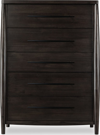 Modus Furniture - Koko Five Drawer Acacia Wood Chest in Minx - TWXV84 view 2