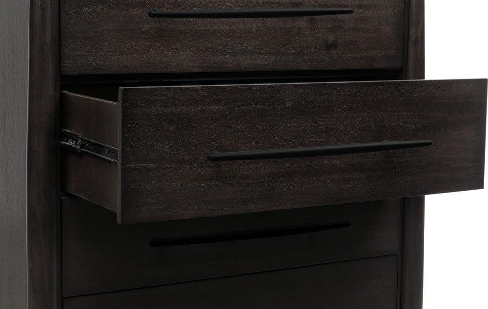 Modus Furniture - Koko Five Drawer Acacia Wood Chest in Minx - TWXV84 view 6