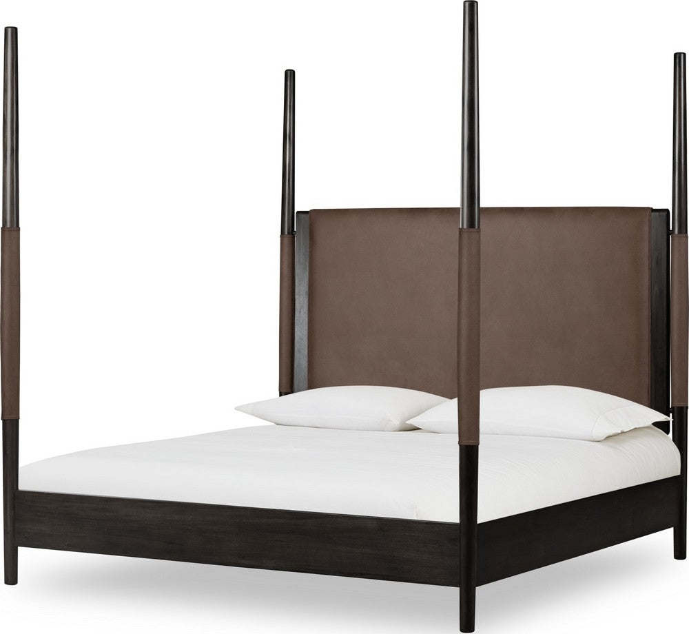 Modus Furniture - Koko King-size Upholstered Poster Bed in Minx - TWXVB7 view 1