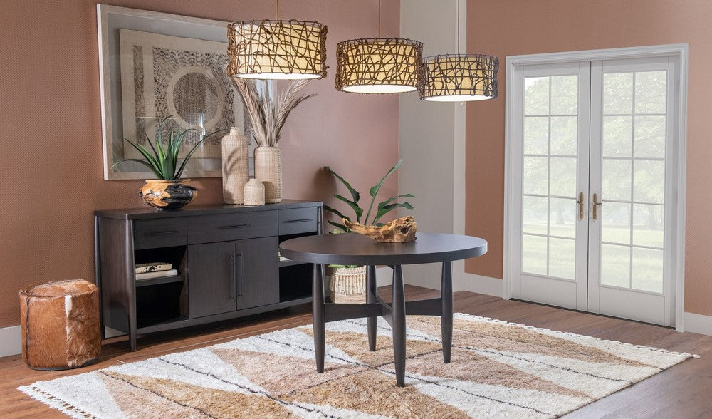 Modus Furniture - Koko Round Acacia Wood Dining Table in Minx - TWXV61 view 7