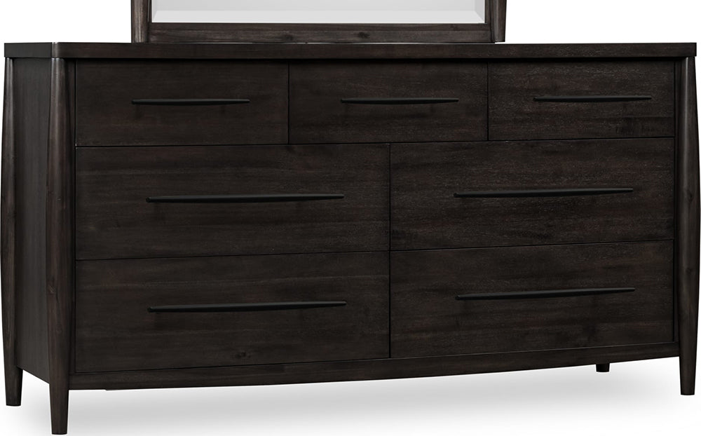 Modus Furniture - Koko Seven Drawer Acacia Wood Dresser in Minx - TWXV82 view 1