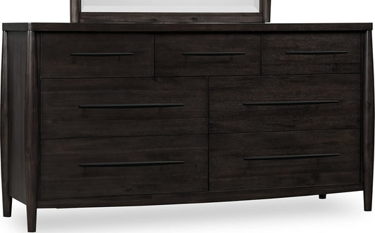Modus Furniture - Koko Seven Drawer Acacia Wood Dresser in Minx - TWXV82 view 1
