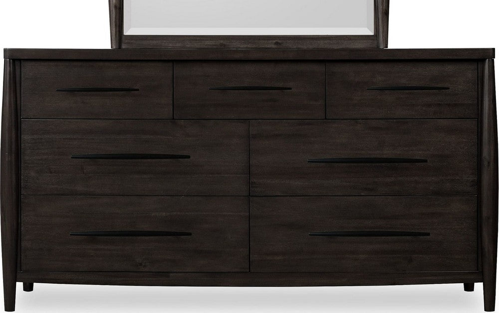 Modus Furniture - Koko Seven Drawer Acacia Wood Dresser in Minx - TWXV82 view 2