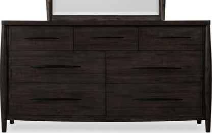 Modus Furniture - Koko Seven Drawer Acacia Wood Dresser in Minx - TWXV82 view 2