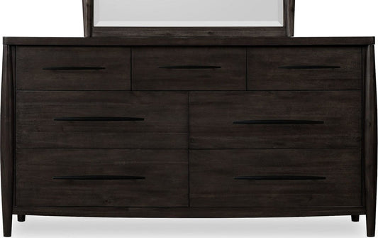 Modus Furniture - Koko Seven Drawer Acacia Wood Dresser in Minx - TWXV82 view 2