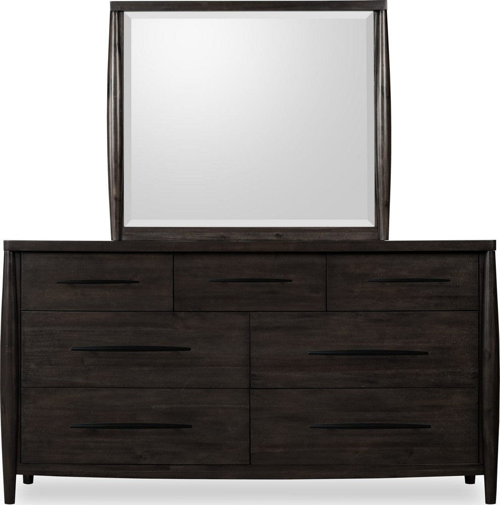 Modus Furniture - Koko Seven Drawer Acacia Wood Dresser in Minx - TWXV82 view 3