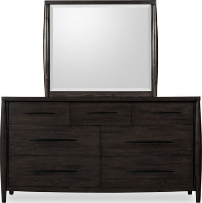 Modus Furniture - Koko Seven Drawer Acacia Wood Dresser in Minx - TWXV82 view 3