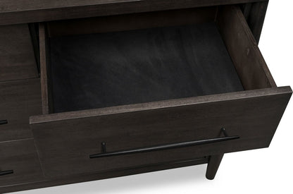 Modus Furniture - Koko Seven Drawer Acacia Wood Dresser in Minx - TWXV82 view 7