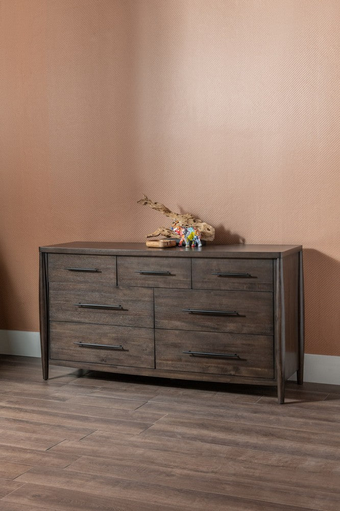 Modus Furniture - Koko Seven Drawer Acacia Wood Dresser in Minx - TWXV82 view 8