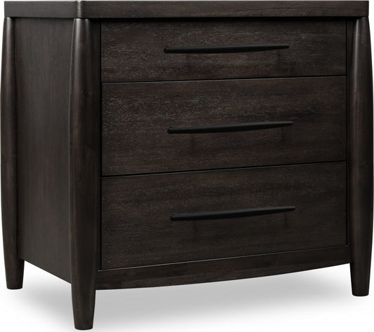 Modus Furniture - Koko Three Drawer Nightstand with Cord Management in Minx - TWXV81B view 1