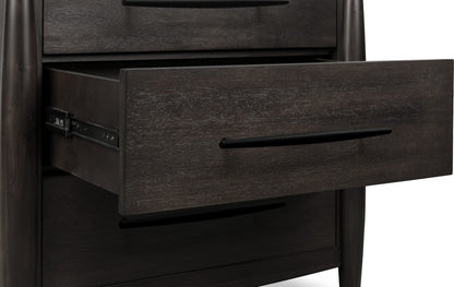 Modus Furniture - Koko Three Drawer Nightstand with Cord Management in Minx - TWXV81B view 5