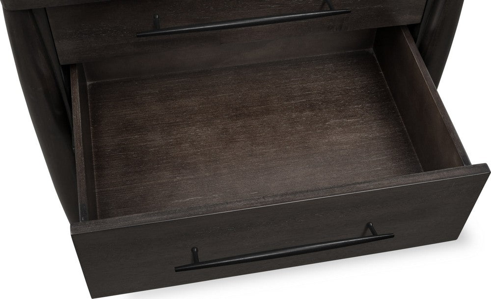 Modus Furniture - Koko Three Drawer Nightstand with Cord Management in Minx - TWXV81B view 7
