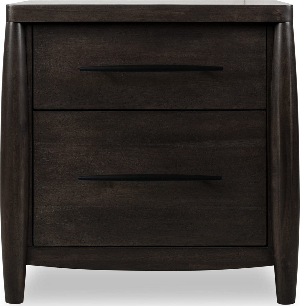 Modus Furniture - Koko Two Drawer Nightstand with Cord Management in Minx - TWXV81 view 2