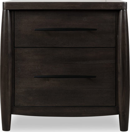 Modus Furniture - Koko Two Drawer Nightstand with Cord Management in Minx - TWXV81 view 2