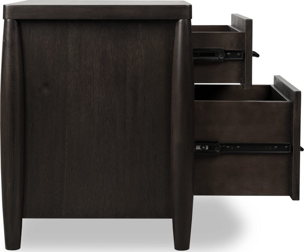 Modus Furniture - Koko Two Drawer Nightstand with Cord Management in Minx - TWXV81 view 4