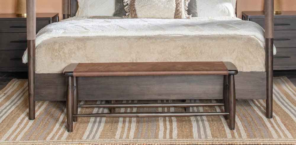 Modus Furniture - Koko Upholstered Bench in Minx - TWXV91 view 6
