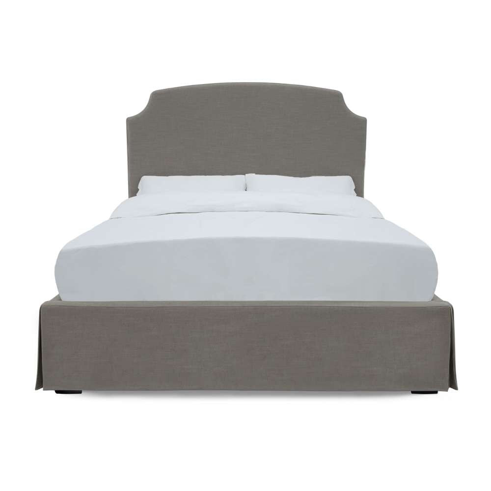 Modus Furniture - Laurel California King-Size Upholstered Skirted Storage Panel Bed in Wheat - CBC3J65_CLOSEOUT veiw 5