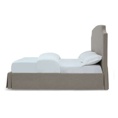 Modus Furniture - Laurel Full-Size Upholstered Skirted Panel Bed in Wheat - CBC3H45_CLOSEOUT veiw 6