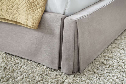 Modus Furniture - Laurel Full-Size Upholstered Skirted Storage Panel Bed in Wheat - CBC3J45_CLOSEOUT veiw 3