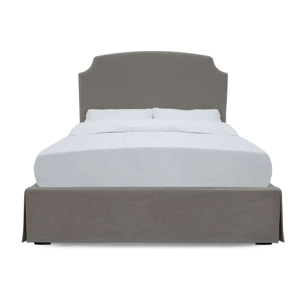 Modus Furniture - Laurel Full-Size Upholstered Skirted Storage Panel Bed in Wheat - CBC3J45_CLOSEOUT veiw 5