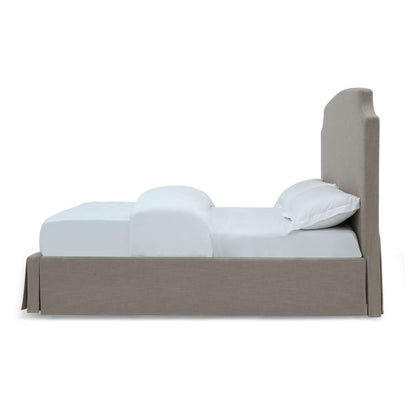 Modus Furniture - Laurel Full-Size Upholstered Skirted Storage Panel Bed in Wheat - CBC3J45_CLOSEOUT veiw 6