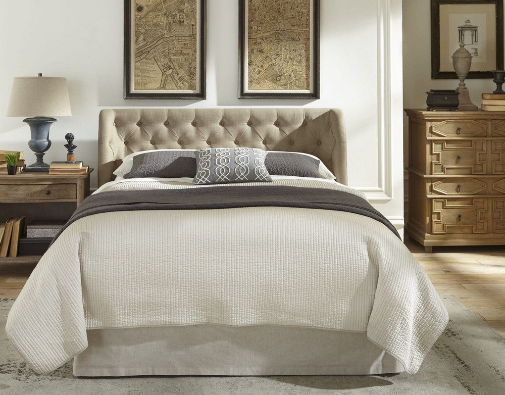 Modus Furniture - Levi Full-Size Tufted Storage Bed in Toast Linen - 3ZL7D446 view 7