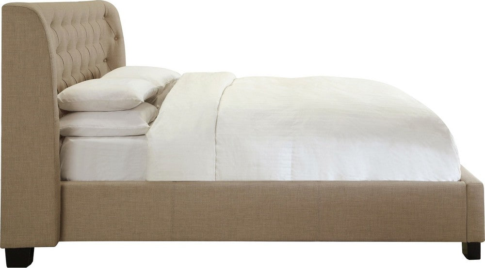 Modus Furniture - Levi King-Size Tufted Storage Bed in Toast Linen - 3ZL7D746 view 2