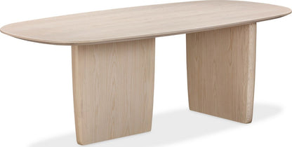 Modus Furniture - Liv Ash Wood Oval Dining Table in White Sand - QHTP61 view 1