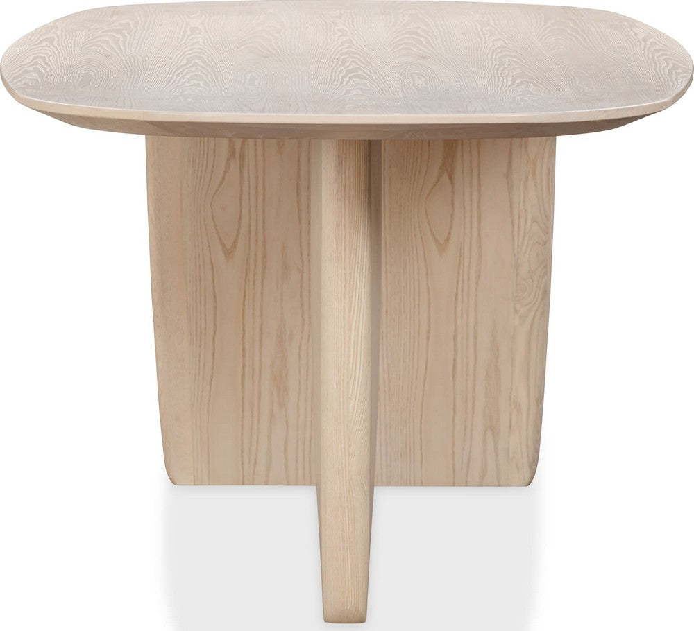 Modus Furniture - Liv Ash Wood Oval Dining Table in White Sand - QHTP61 view 3