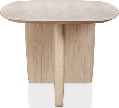 Modus Furniture - Liv Ash Wood Oval Dining Table in White Sand - QHTP61 view 3