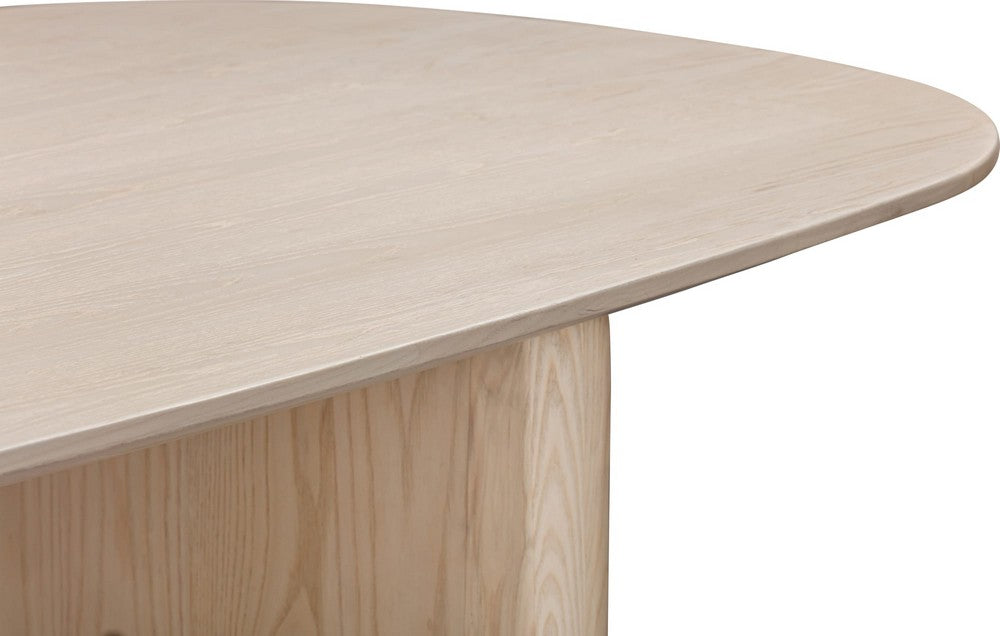 Modus Furniture - Liv Ash Wood Oval Dining Table in White Sand - QHTP61 view 4