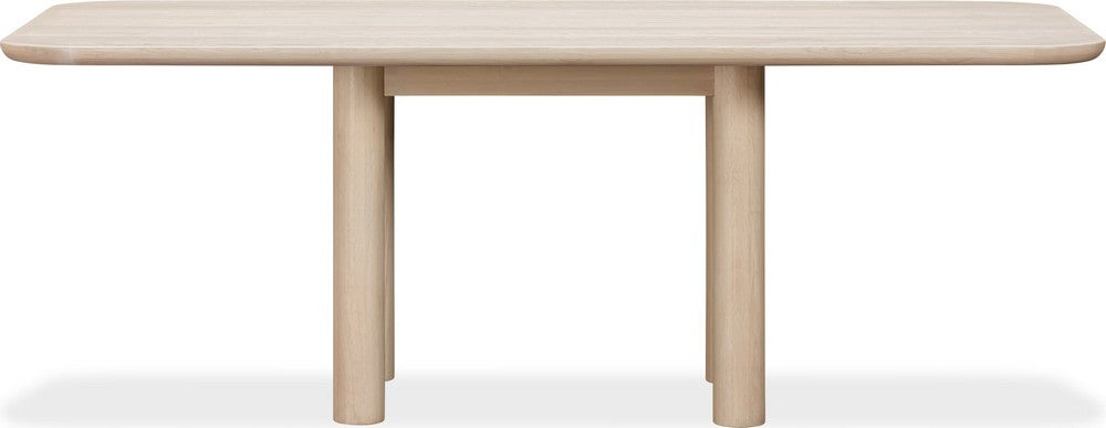Modus Furniture - Liv Ash Wood Rectangular Dining Table in White Sand - QHTP60 view 2