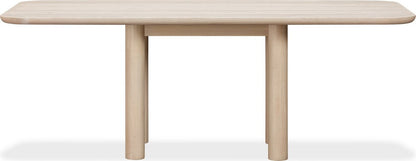 Modus Furniture - Liv Ash Wood Rectangular Dining Table in White Sand - QHTP60 view 2