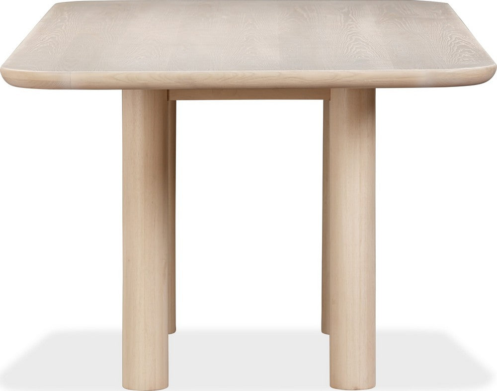 Modus Furniture - Liv Ash Wood Rectangular Dining Table in White Sand - QHTP60 view 3