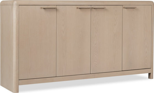 Modus Furniture - Liv Four Door Ash Wood Sideboard in White Sand - QHTP78 view 1