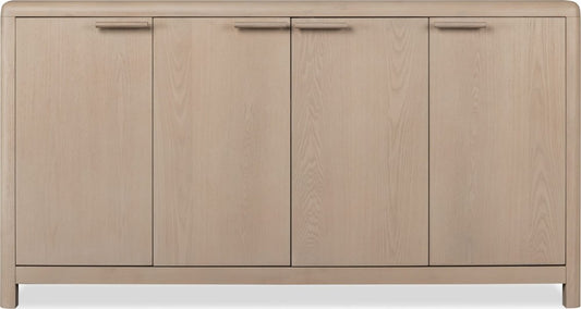 Modus Furniture - Liv Four Door Ash Wood Sideboard in White Sand - QHTP78 view 2