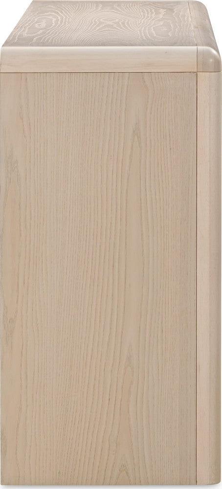 Modus Furniture - Liv Four Door Ash Wood Sideboard in White Sand - QHTP78 view 4