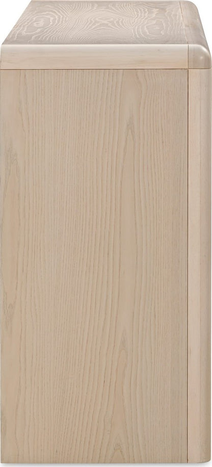 Modus Furniture - Liv Four Door Ash Wood Sideboard in White Sand - QHTP78 view 4