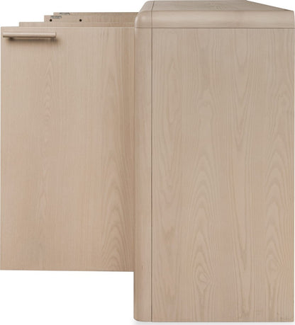 Modus Furniture - Liv Four Door Ash Wood Sideboard in White Sand - QHTP78 view 5