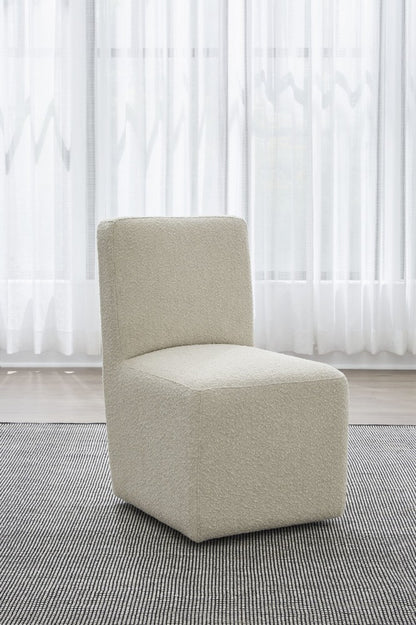 Modus Furniture - Liv Fully Upholstered Dining Chair in Brun Boucle Set of 2 - QHTP64B_2 view 4