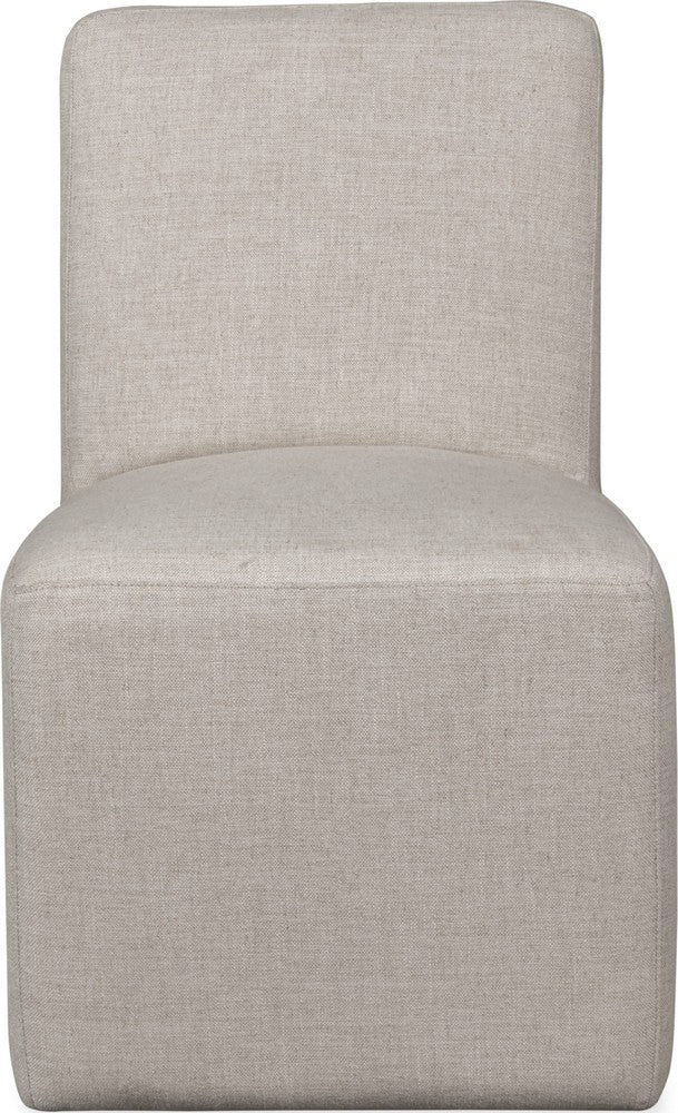 Modus Furniture - Liv Fully Upholstered Dining Chair in Natural Linen Set of 2 - QHTP64A_2 view 2