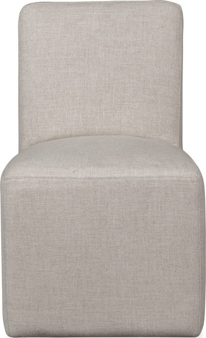 Modus Furniture - Liv Fully Upholstered Dining Chair in Natural Linen Set of 2 - QHTP64A_2 view 2