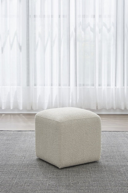 Modus Furniture - Liv Fully Upholstered Dining Ottoman in Brun Boucle - QHTP65B view 3